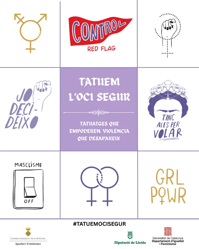 La Noguera, les Garrigues, la Segarra, l’Urgell i el Pla d’Urgell impulsen la campanya “Tatuem l’oci segur!”