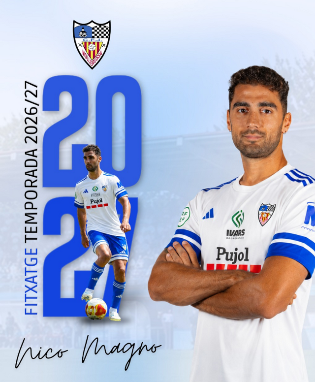 Nico Magno torna al CFJ Mollerussa