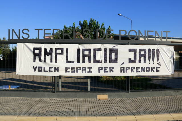 Reclamen que els pressupostos incloguin la reforma de l'INS Terres de Ponent de Mollerussa