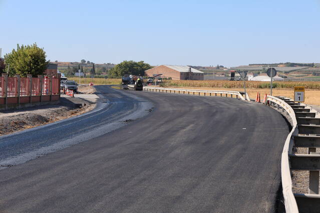 Talls de trànsit per les obres a la carretera de Torregrossa