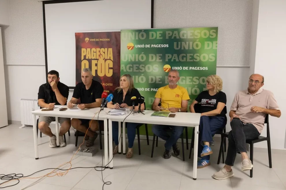 UP reclama ajuts directes de fins a 17.000 € per explotació per pal·liar la crisi agrària