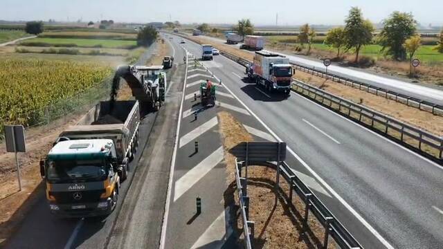 Acaba la millora de les vies laterals de l’A-2 a Tàrrega