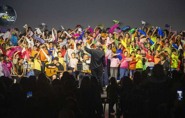 Cantata escolar a Tàrrega de festa major
