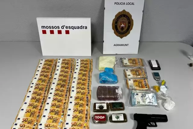 Decomissen 1 kg de cocaïna i un altre d’haixix en una batuda a Agramunt