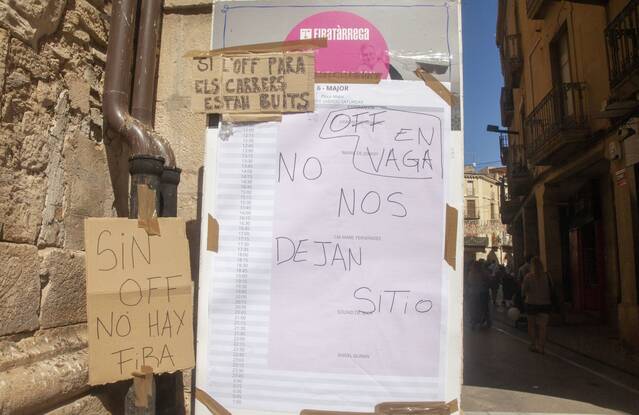 El col·lectiu Off de Tàrrega denuncia retallades