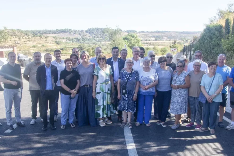 Joan Talarn inaugura les obres de millora de la carretera de Nalec