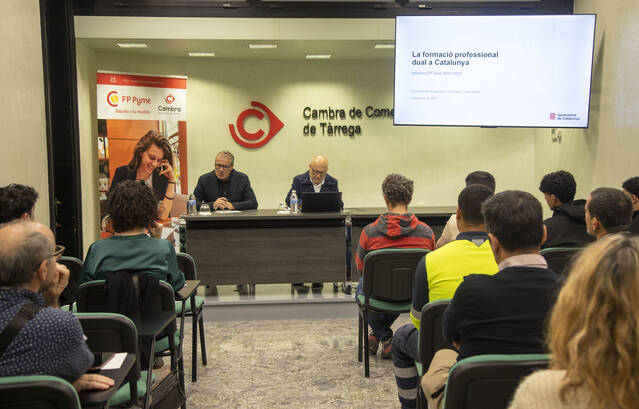 La Cambra de Comerç de Tàrrega  posa en relleu l’FP Dual