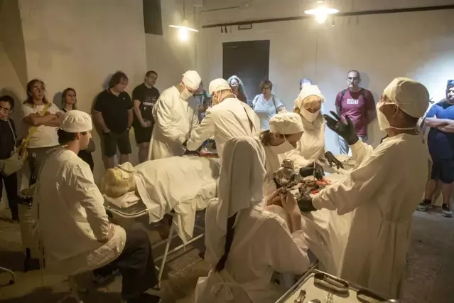 Mas de Colom reviu l’hospital militar que va ser durant la Guerra Civil