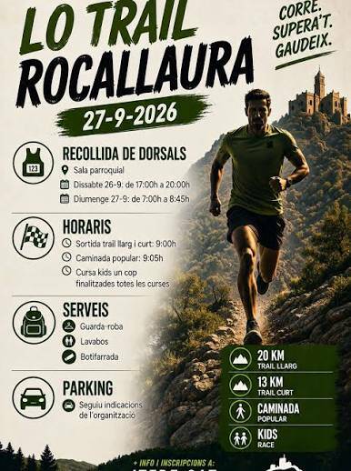 Més de 300 inscrits a Lo Trail Rocallaura
