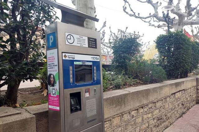 Parquímetres més moderns a Tàrrega