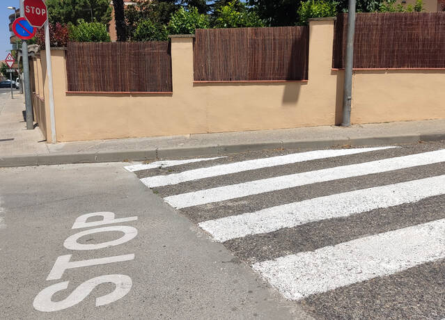 Plataformes de vianants en 3 carrers de Tàrrega