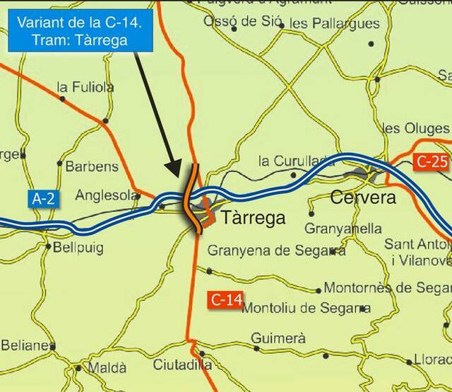 Reactiven la variant de la C-14 a Tàrrega