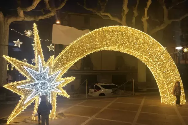 Una gran estrella, novetat de l’enllumenat nadalenc al Pati