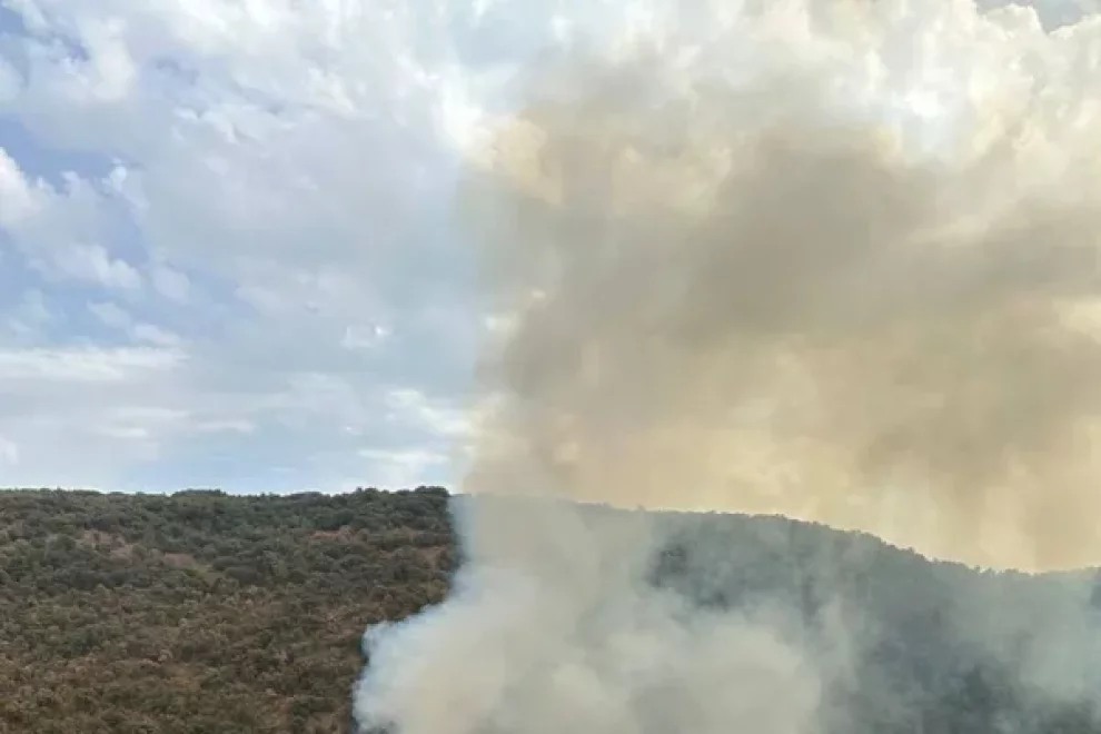 Alarma per un incendi forestal causat per un llamp a la Baronia de Rialb