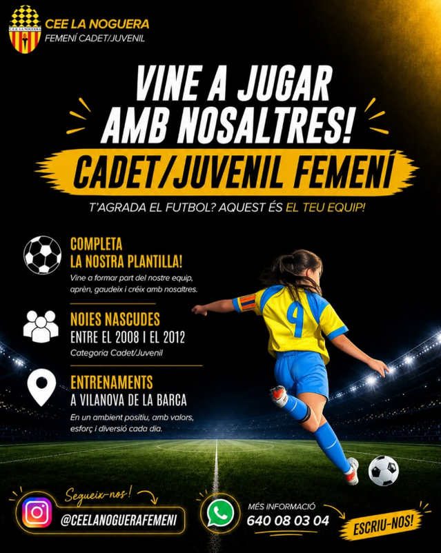 El CEE La Noguera busca jugadores