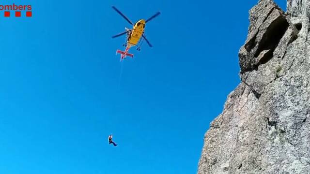 Ferida al caure un parapent a Vilanova de Meià