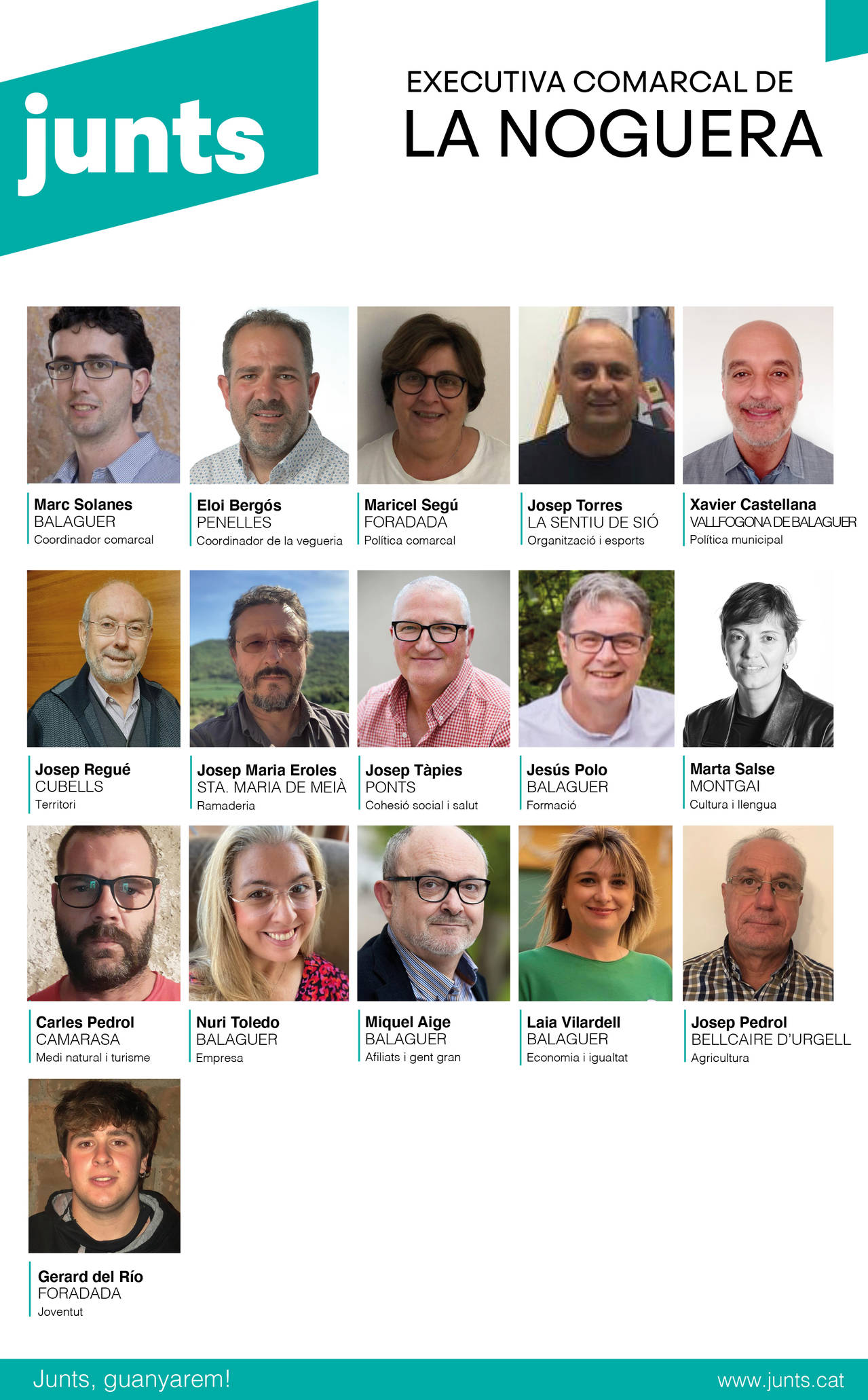 Junts per Catalunya escull la seva primera executiva a la Noguera