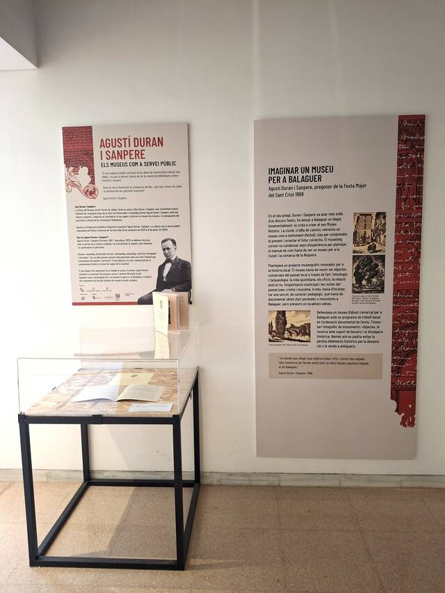La Xarxa de Museus de les Terres de Lleida i Aran se suma a la celebració de l’Any Duran i Sanpere amb l’acció conjunta “Agustí Duran i Sanpere. Els museus com a servei públic”
