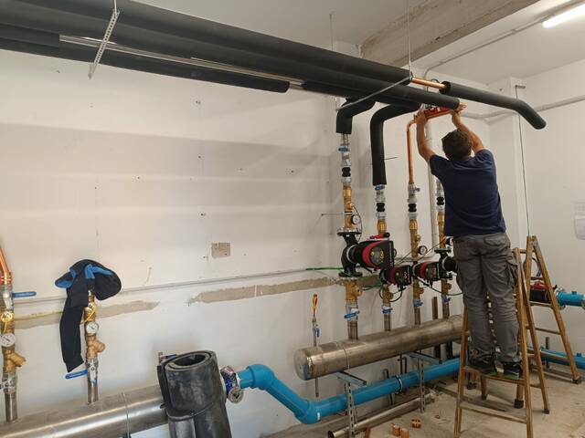 L’Institut Ciutat  de Balaguer, ja amb calefacció