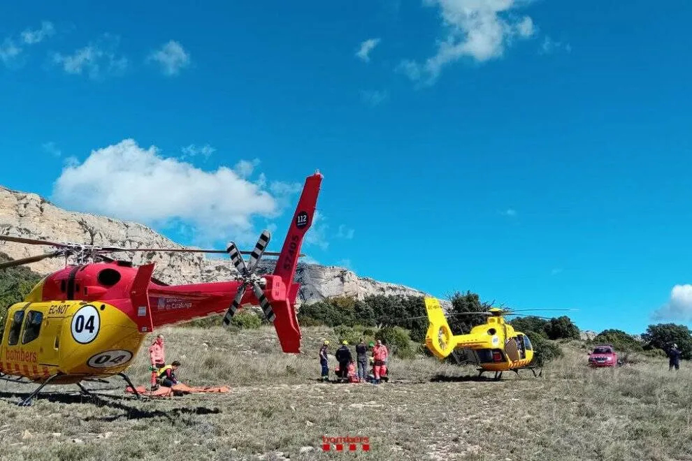 Rescatat en helicòpter a Àger