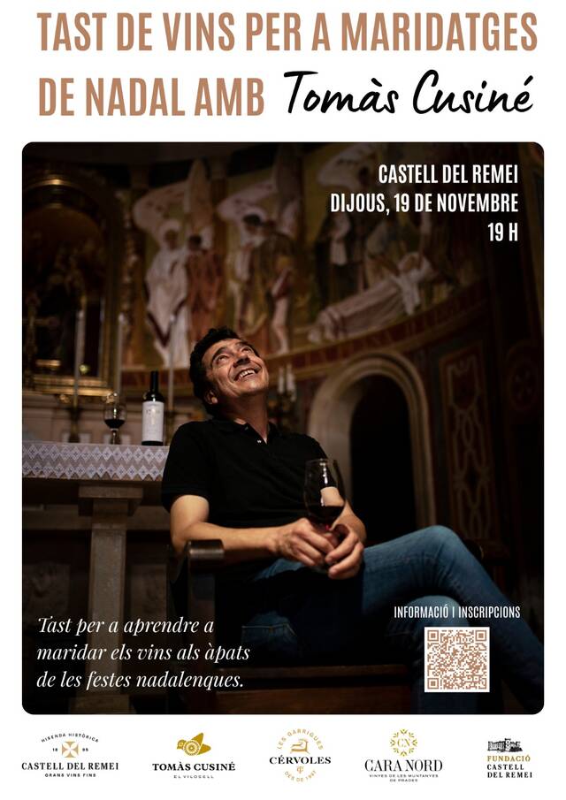 Tast de vins per maridar per Nadal dirigit per Tomàs Cusiné 