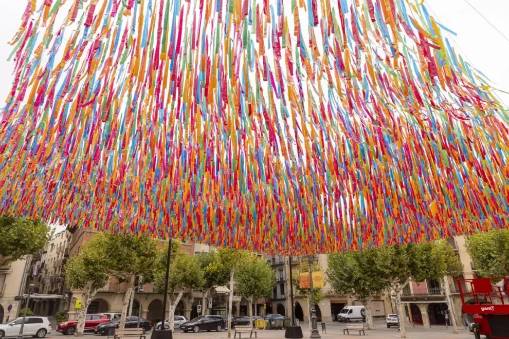 Tècnics de Balaguer qüestionen l’estructura d’ombra de la plaça del Mercadal