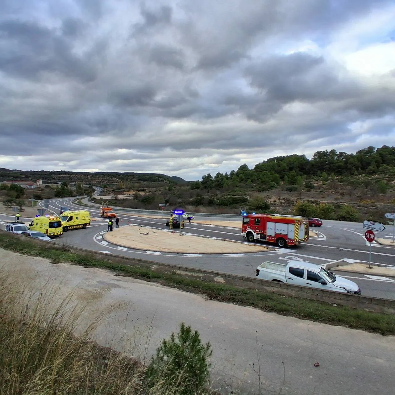 Tres ferits en una col·lisió a Penelles