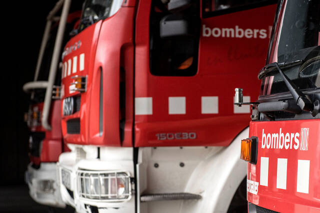 Un motorista ferit en un accident a Vilanova de l'Aguda
