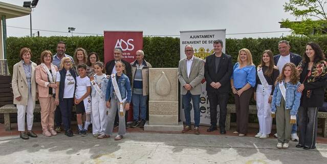 Benavent del Segrià dedica un monument als seus donants de sang