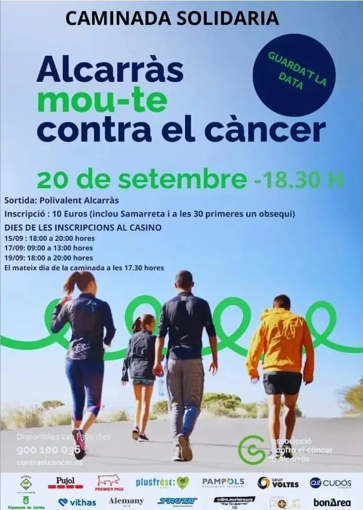 Caminada solidària a Alcarràs contra el càncer