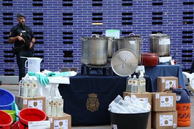 Desmantellat a Almenar un dels laboratoris de metamfetamina més grans localitzats fins al moment a Europa