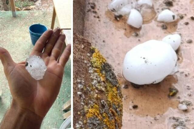 La tempesta descarrega pedra al Segrià i Protecció Civil avisa de més aiguats