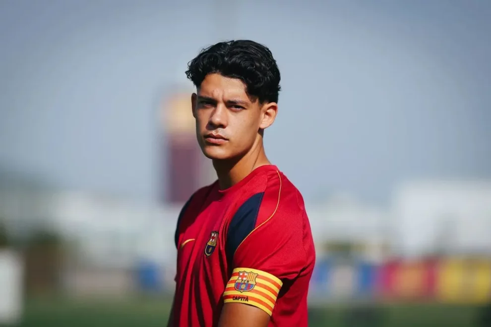 L'aitonenc Àlex Campos, un dels quatre capitans del Barça Atlètic