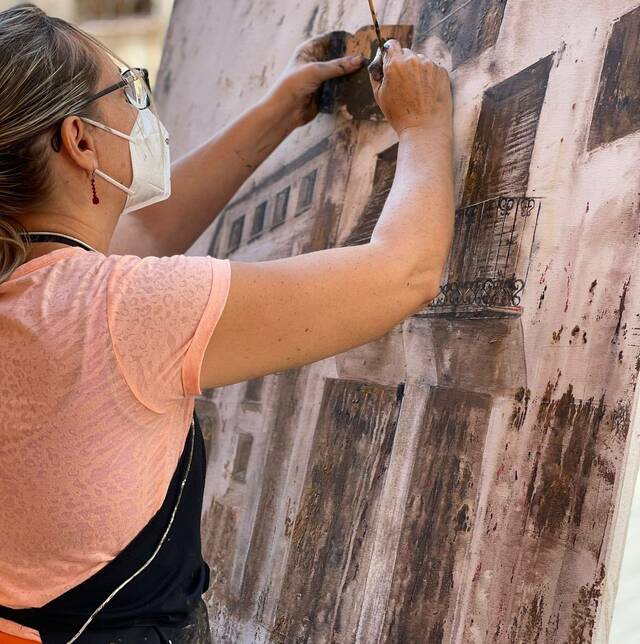 Pintures de la lleidatana Míriam Espurz al Museu d’Arquitectura d’Almacelles