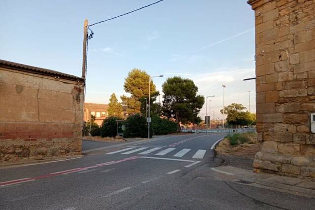 Un pas intel·ligent a Alcanó alertarà els conductors de vianants