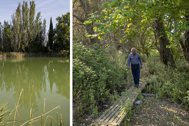 Un veí obre a la població un verger privat de Lleida amb tres estanys i fonts naturals
