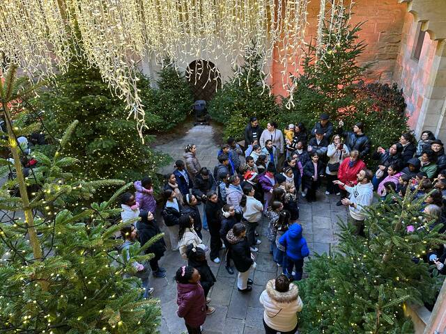 Alumnes de diverses escoles de Lleida canten nadales al Pati de l’IEI