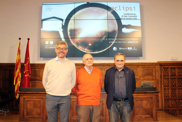 El doctor en astrofísica Teodor Roca tanca el cicle ‘Ciència a l’IEI: Eclipsi’ amb la xerrada ‘El Sol, l’estrella de la nostra vida’