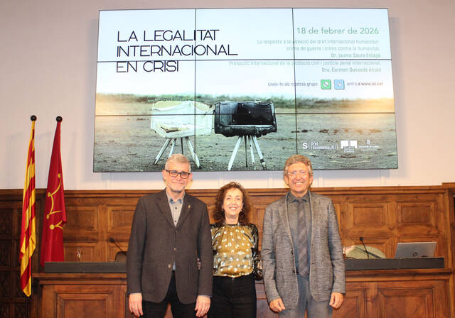 La protecció de la població civil i la responsabilitat penal en els conflictes, al cicle ‘La legalitat internacional en crisi’