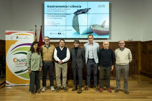 Manel Simon proposa un ‘Viatge al futur de la fructicultura’ a la cloenda del cicle Gastronomia i ciència a l’IEI