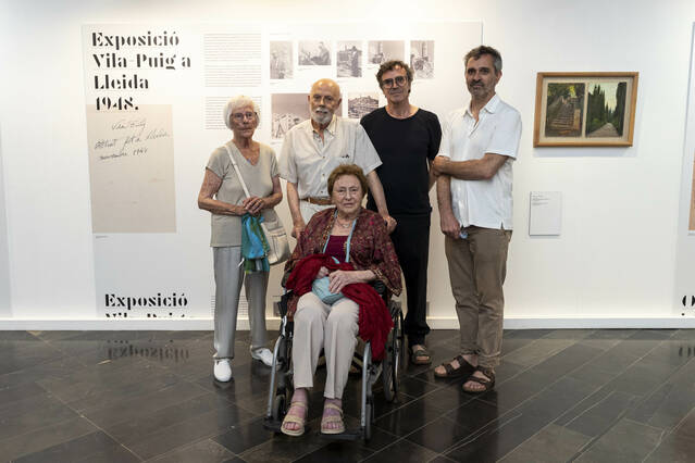 Una exposició recorre la relació intensa del pintor Joan Vila-Puig amb les terres de Lleida al llarg de la seva trajectòria artística